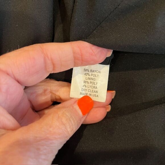 Slate & Willow Faux Wrap Black and White Plaid Skirt Side Zip Women's Size 4 - Picture 8 of 11